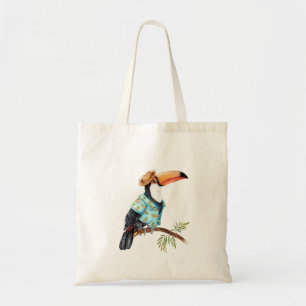 Toucan in Hawaiian shirt Tote Bag