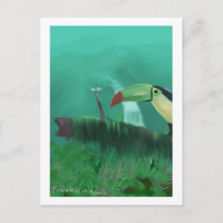Toucan in the Rainforest Postcard