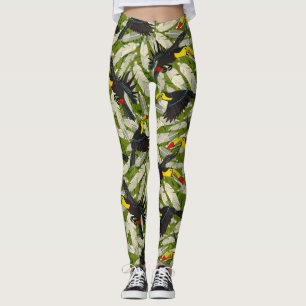 toucan jungle leggings