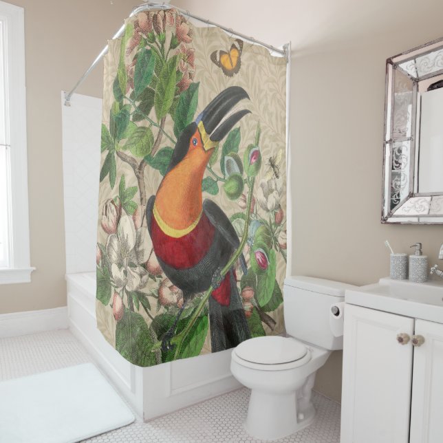 Toucan Jungle Tropical Bird Beautiful Antique (In Situ)