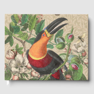 Toucan Jungle Tropical Bird Beautiful Antique Guest Book