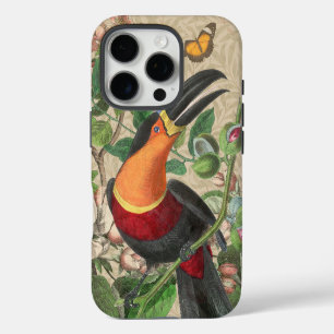 Toucan Jungle Tropical Bird Beautiful Antique iPhone 16 Pro Case