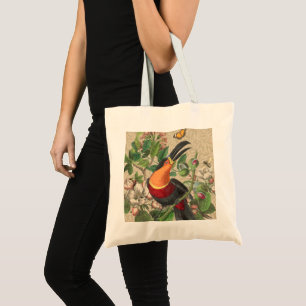 Toucan Jungle Tropical Bird Beautiful Antique Tote Bag