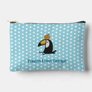 Toucan Loves Orange Accessory Pouch
