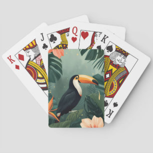 Toucan Muse Tropical Botanical Playing Cards