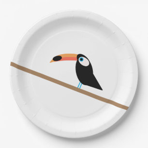 Toucan Paper Plate