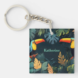 Toucan Paradise: Customizable Design Keychain