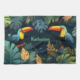  Toucan Paradise: Customizable Design Kitchen Towel