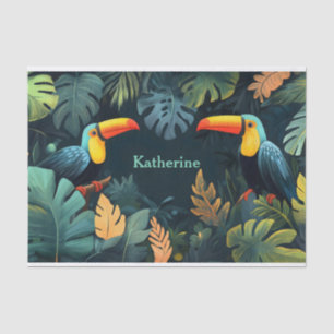 Toucan Paradise: Customizable Design Tissue Paper