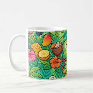 Toucan Parrot Bird Pattern Mug Jungle Cute Design
