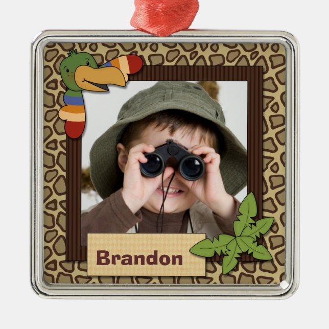 Toucan Personalized Photo Keepsake Ornament (Front)