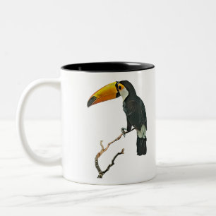 Toucan Portrait Animal Tropical Bird Design Two-Tone Coffee Mug