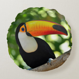 Toucan Round Pillow
