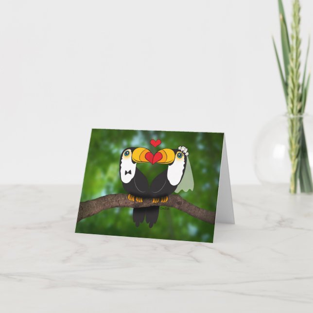 Toucan Se Marie ! Carte pour notes Mariage (Devant)