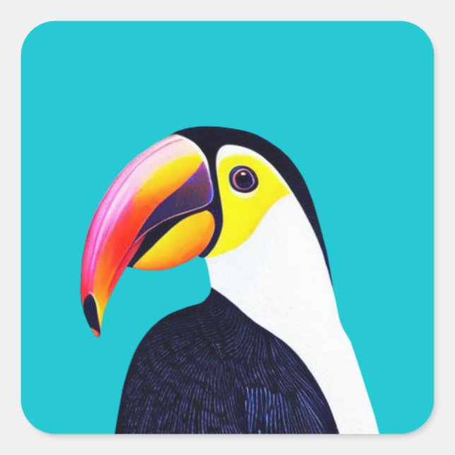 Toucan Square Sticker (Front)