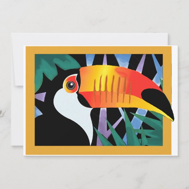Toucan Tango Invitation (Front)