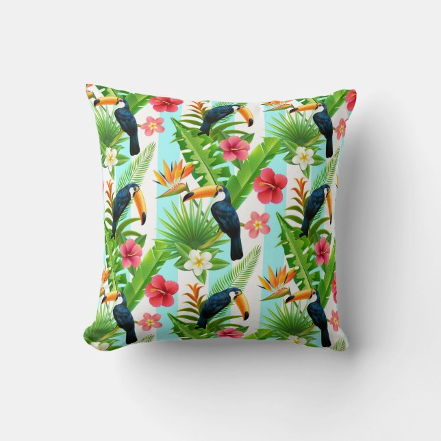 Toucan Throw Pillow (Front)