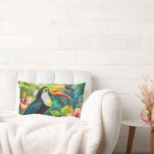 Toucan Tropical Bird Animal Lumbar Pillow