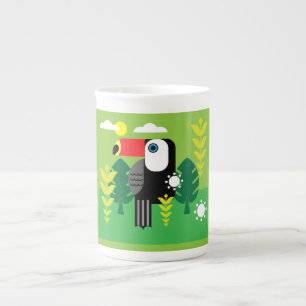 Toucan Tropical Bird Bone China Mug