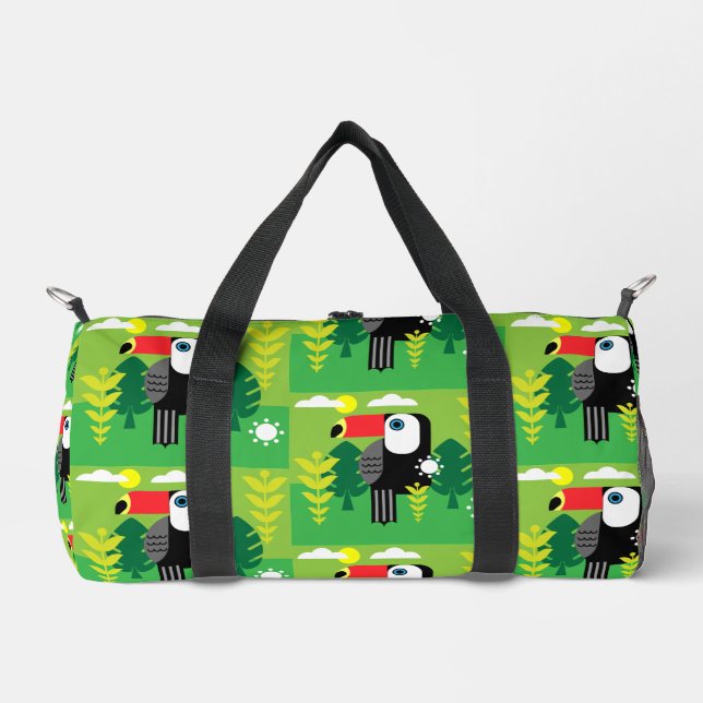Toucan Tropical Bird Duffle Bag (Front)