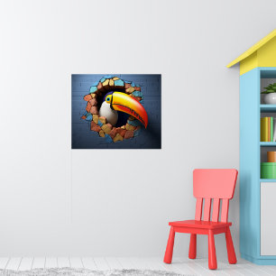 Toucan Tropical Break out of Wall Poster Imprimer