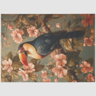 Toucan Tropical Vintage Style Painting Decoupage Tissue Paper