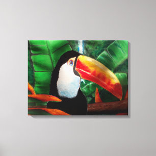 Toucan Wildlife Animal Jungle Wrapped Canvas Art