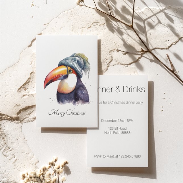 Toucan Winter Vibes, custom Invitation (Creator Uploaded)