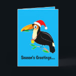Toucan with Santa Hat Happy Holidays! Holiday Card<br><div class="desc">This design is for the toucan lover at the Holidays!</div>