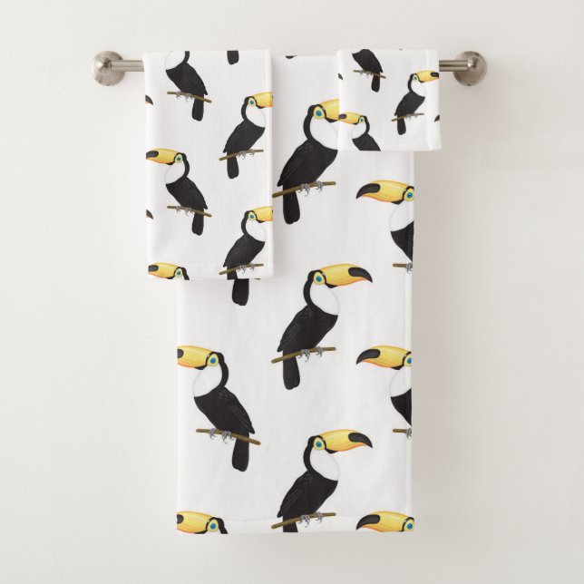 Toucans Bath Towel Set (Insitu)