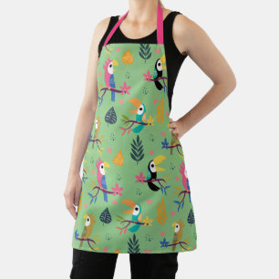 Toucans & Parrotts Apron