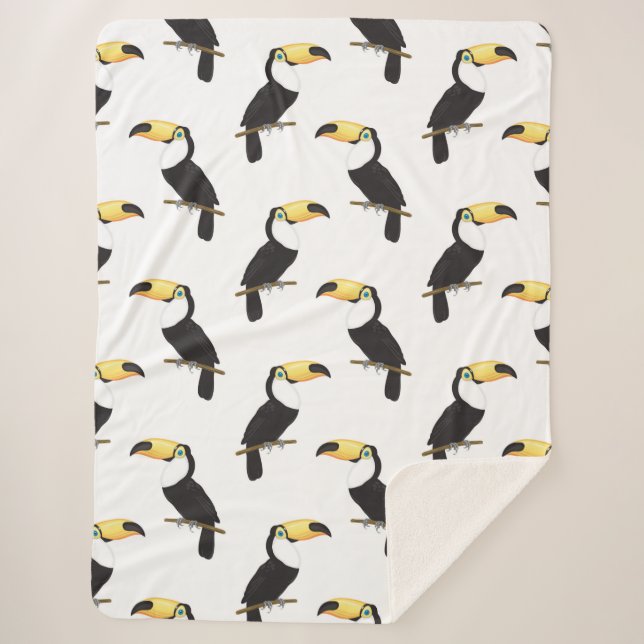 Toucans Sherpa Blanket (Front)