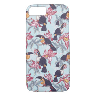 Toucans With Exotic Flowers Case-Mate iPhone Case