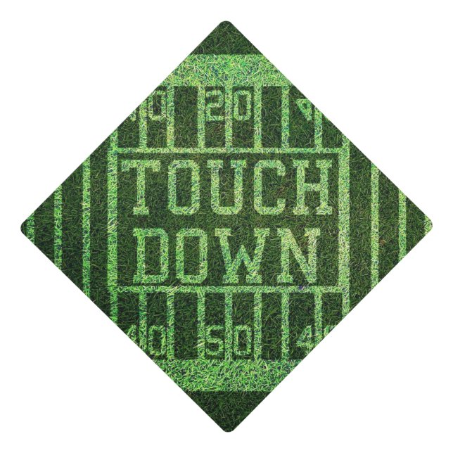 Touch-Down Graduation Cap Topper (Front)