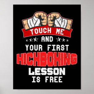 Touch Me And Your First Kickboxing Lesson Is Free  Poster