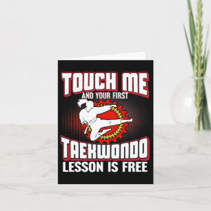 Touch Me And Your First Taekwondo Lesson Is Free  Card