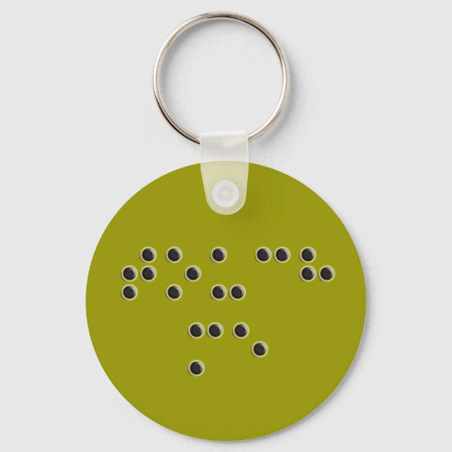 Touch Me (Braille) Keychain (Front)