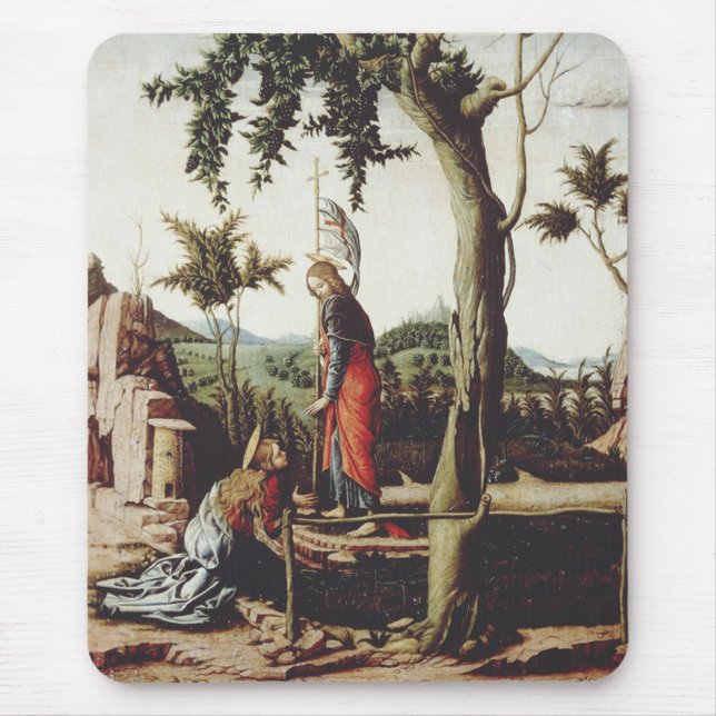 Touch me not by Andrea Mantegna Mouse Pad (Front)