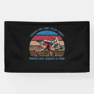 Touch Me Your First Wrestling Lesson Is Free Vinta Banner