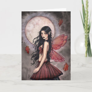 Touch of Autumn Fairy Greeting Card