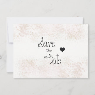 Touch of Blush Minimalist Save The Date