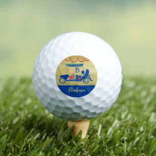 Touch of Christmas Golf Cart Monogram Name Balls