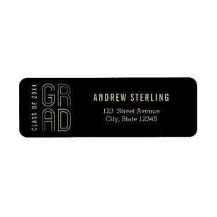 Touch of Class Graduation Address Label