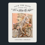 Touch of Class photo save the date card<br><div class="desc">A modern,  yet classy photo save the date card that features a photo of the newly engaged couple.</div>