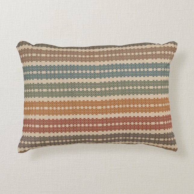 Touch of Colour Geo Pattern Accent Pillow (Front)