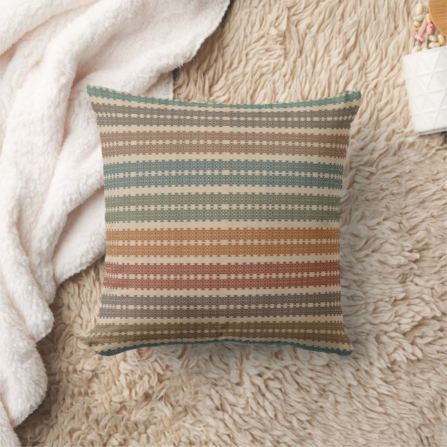 Touch of Colour Geo Pattern Throw Pillow (Blanket)