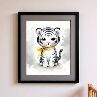 Touch of Colour Nursery Jungle Animals Tiger Poster