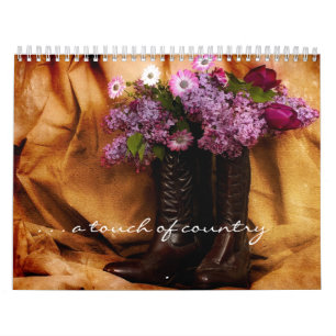 Touch of Country Calendar-Flowers in boots Calendar
