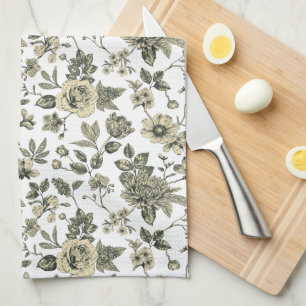 Touch of Elegance Garden Toile Kitchen Towel