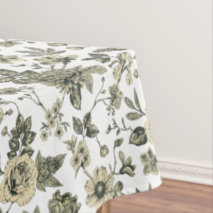 Touch of Elegance Garden Toile Tablecloth